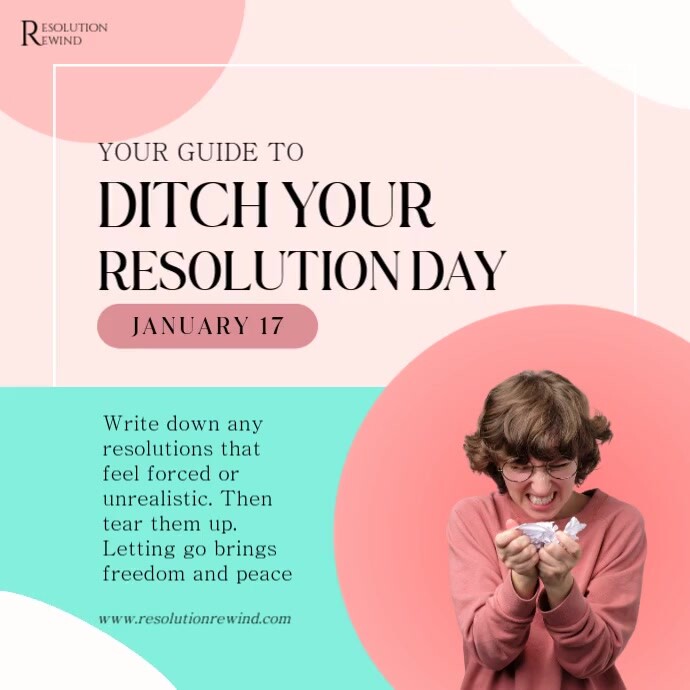 Ditch Your Resolution Day Image Template | PosterMyWall