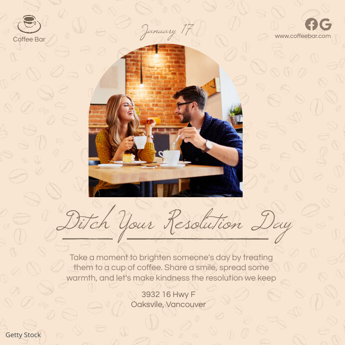 Post Design Resolution Plantilla de Ditch Your Resolution Day Instagram Post | PosterMyWall