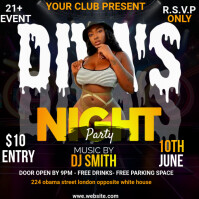 diva's night party Pos Instagram template