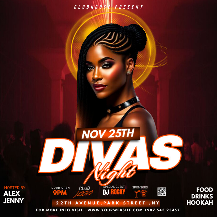 Devas Party Divas night party Template | PosterMyWall