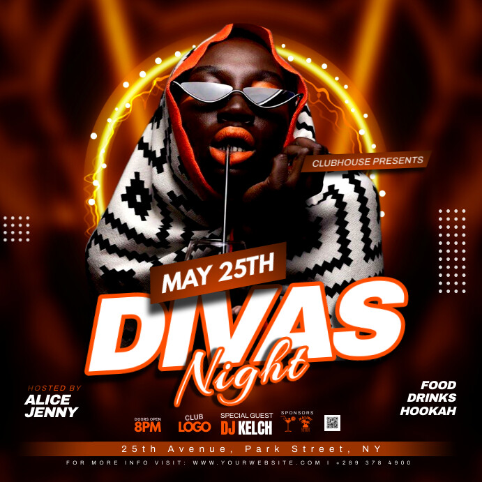 Devas Party Divas night party Template | PosterMyWall