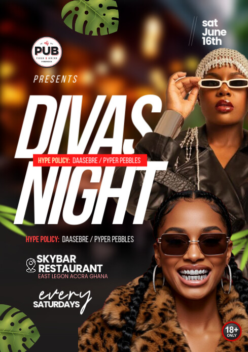 Devas Party Divas Night Party Design Template | PosterMyWall