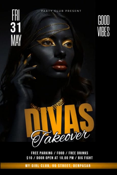 Devas Party Divas night party Template | PosterMyWall