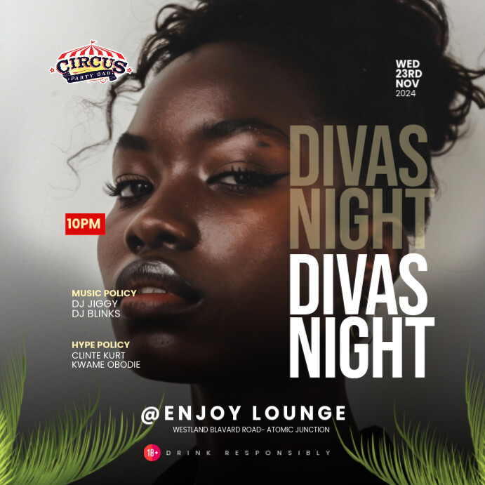 Devas Party Divas Night Party Poster Template | PosterMyWall