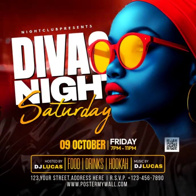 Devas Party Divas night party poster Template | PosterMyWall