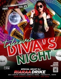 divas night takeover Flyer (US Letter) template