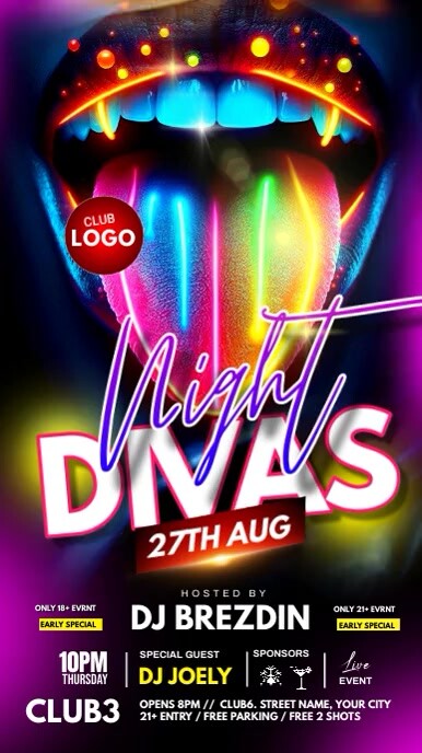 Devas Party Copy of DIVAS PARTY | PosterMyWall