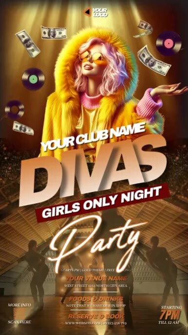 Devas Party divas party night design template | PosterMyWall