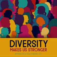 Diversity, Diversity matters,Hispanic heritage Instagram Post template