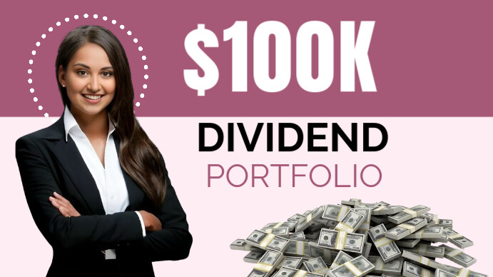 Dividend portfolio YouTube 缩略图 template