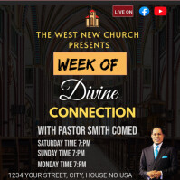 DIVINE CONNECTION FLYER Instagram-opslag template