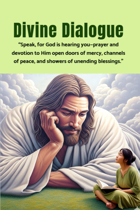 Divine dialogue, dialogue, talk to God, talk Template | PosterMyWall