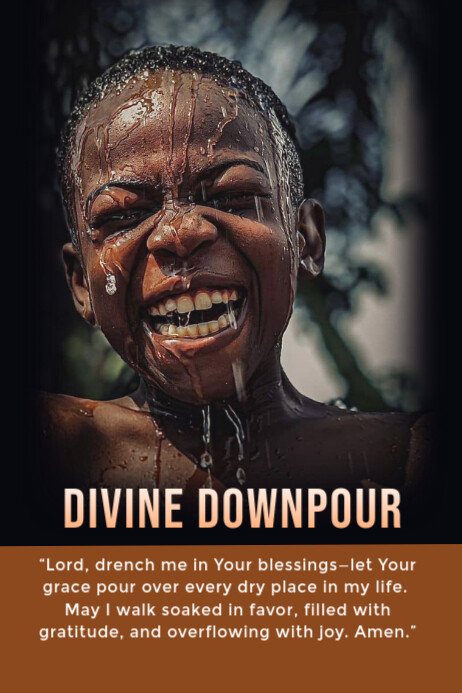 DIVINE DOWNPOUR Poster template