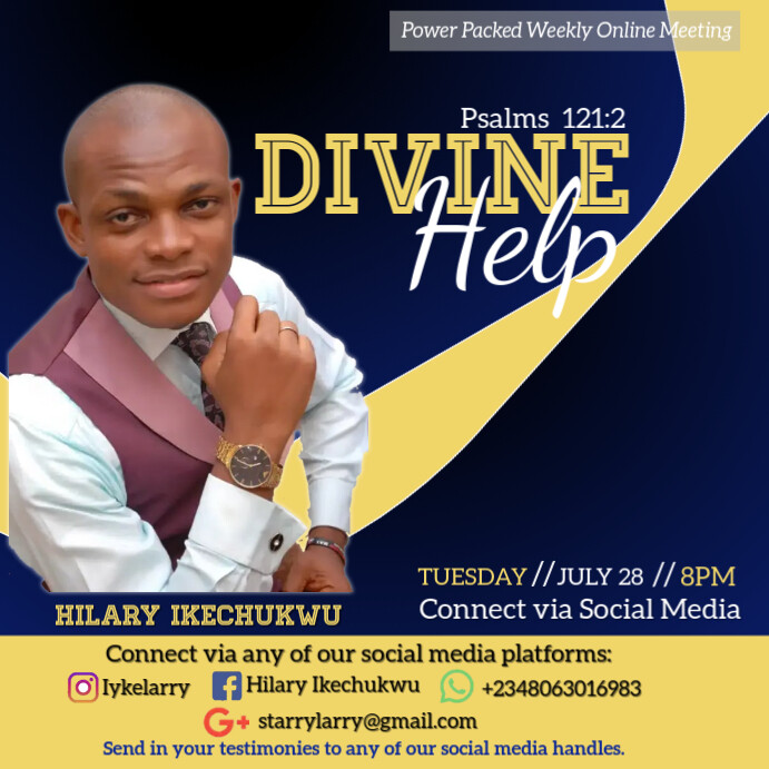 Divine Help Graphics Divine help church prog template | PosterMyWall
