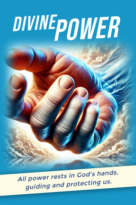 Divine power Poster template