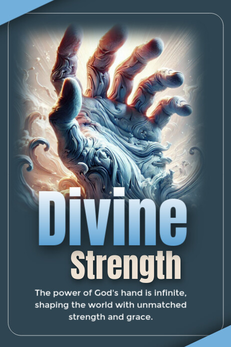 Plantilla de Divine strength | PosterMyWall