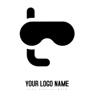 Diving & Snorkeling Masks Scuba diving Comput Logo template