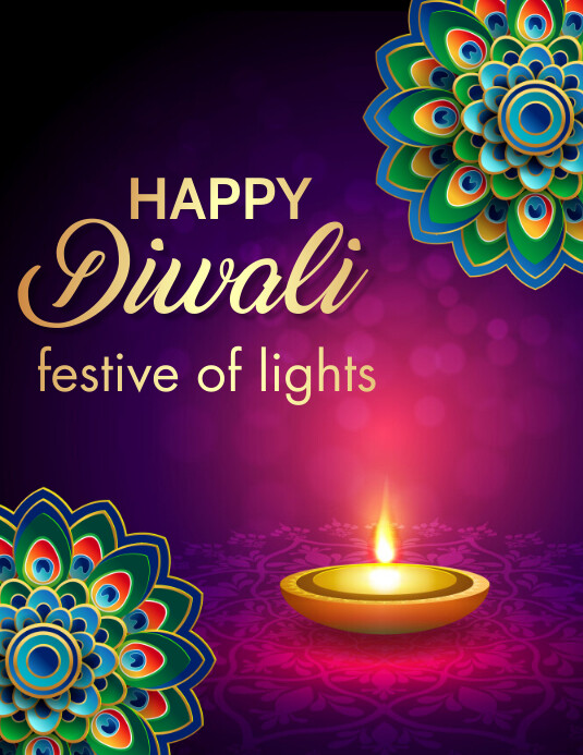 Diwali Holi Happy Diwali Template Postermywall