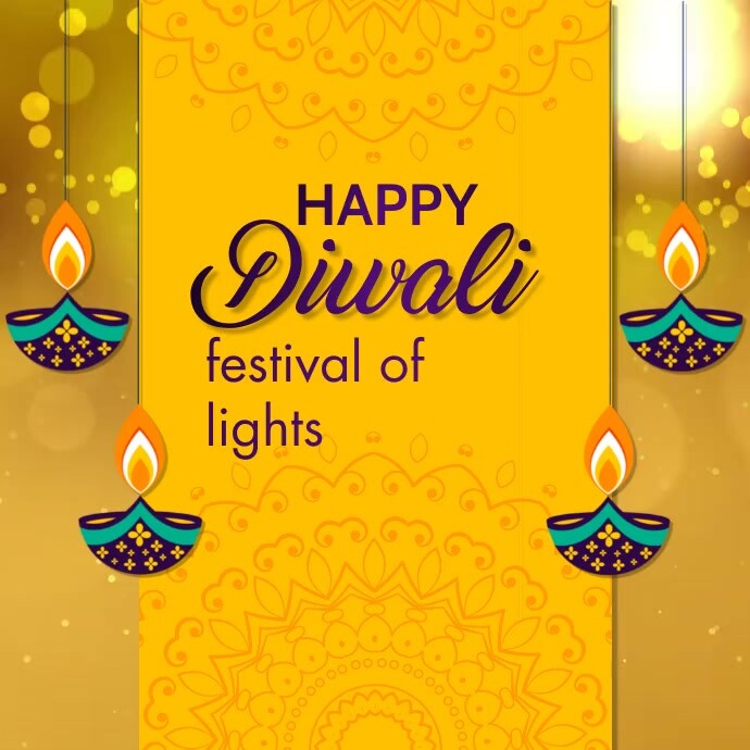 diwali, holi, happy diwali Wpis na Instagrama template