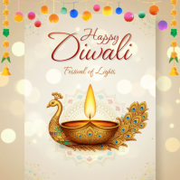 Diwali | Happy Diwali | Diwali Card Instagram Post template
