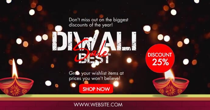 Diwali best sale ภาพที่แชร์บน Facebook template