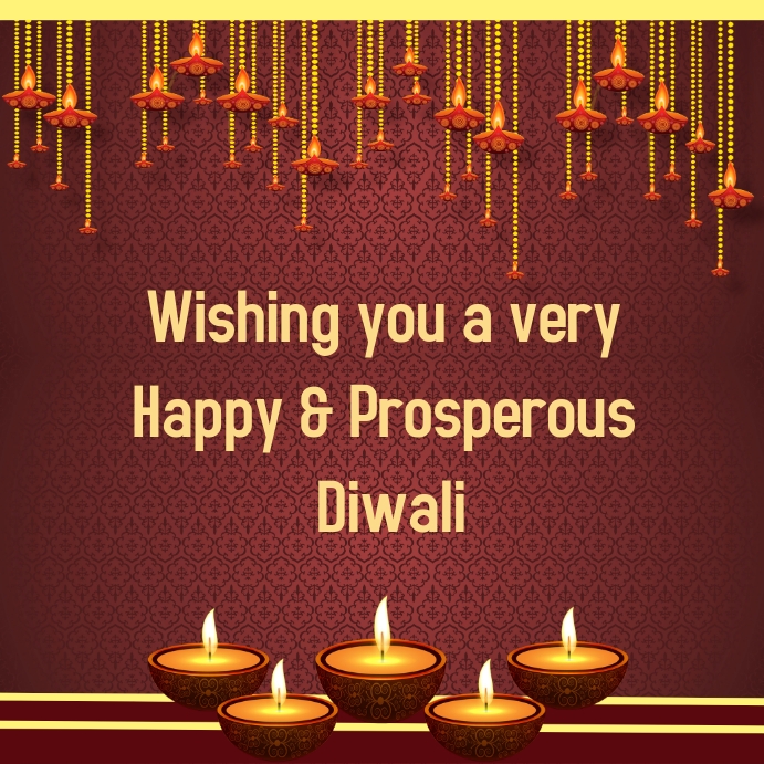 Diwali Card Template Postermywall