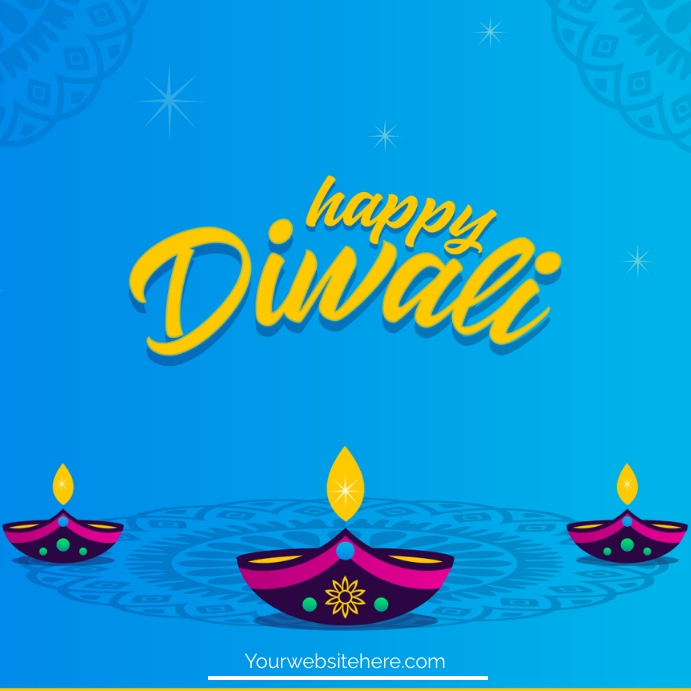 Diwali Celebration Flyers Publicação no Instagram template