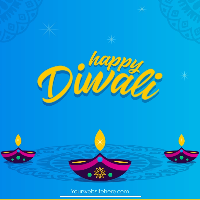 Diwali Celebration Flyers Instagram Post template