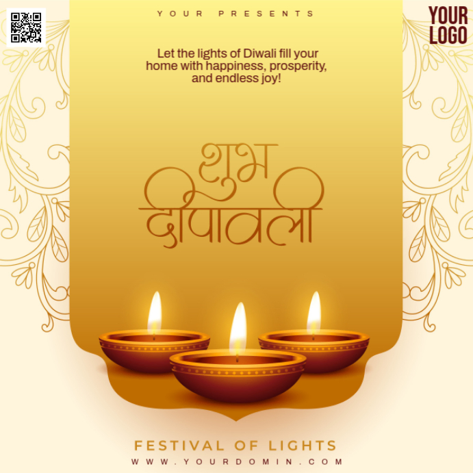 Diwali Instagram Post template