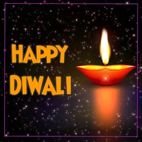 Diwali Square (1:1) template