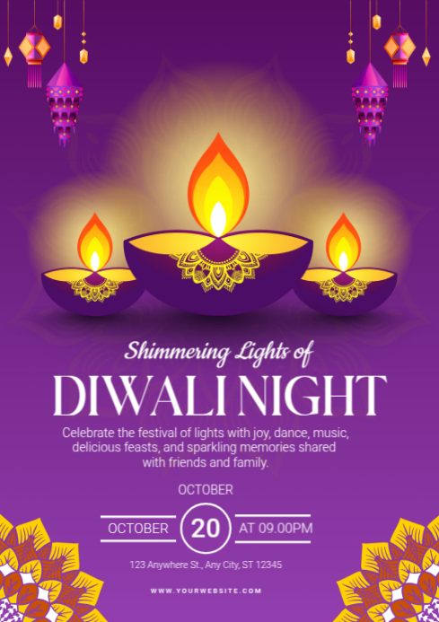 diwali A4 template