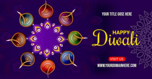 DIWALI delt Facebook-billede template