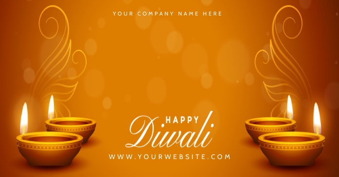 Diwali Gedeelde afbeelding op Facebook template