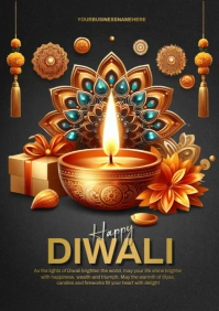 Diwali A5 template