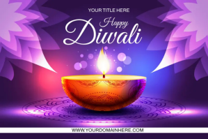 Diwali Etykieta template