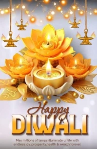 diwali Half Page Wide template