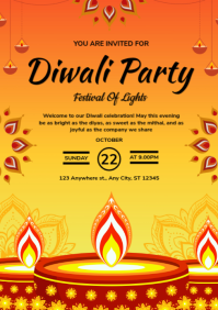 diwali A4 template
