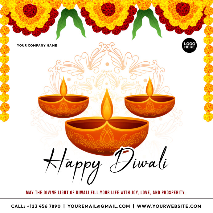 Diwali Instagram Post template