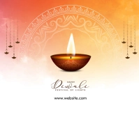 diwali Rectángulo Mediano template