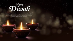 Black Diwali Celebration Digitalt display Template