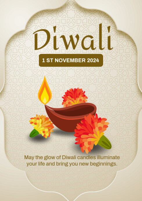 Diwali A4 template