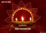 Diwali Postcard template