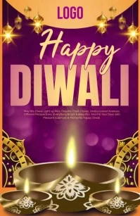 diwali Half Page Wide template