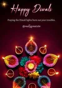 Diwali A5 template