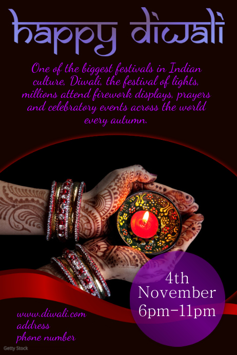 Diwali Event Flyer Template Postermywall