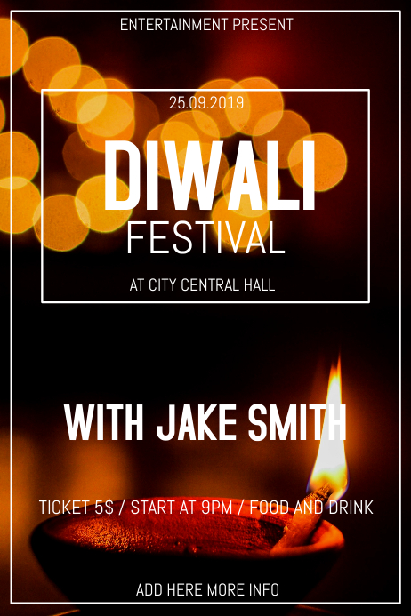 Diwali Fest Flyer Template Postermywall