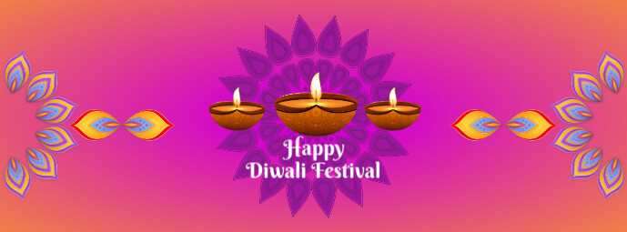 Diwali Festival Facebook-omslagfoto template