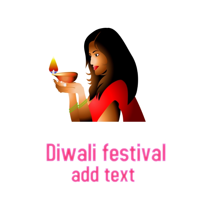Diwali festival logo design template.