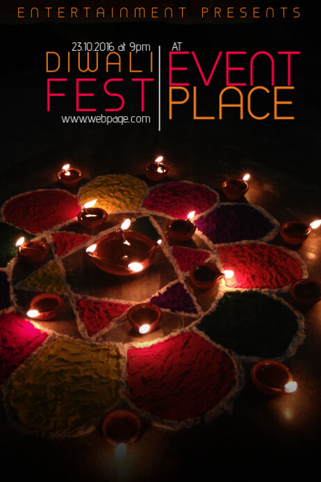 Diwali Festival Flyer Template Postermywall