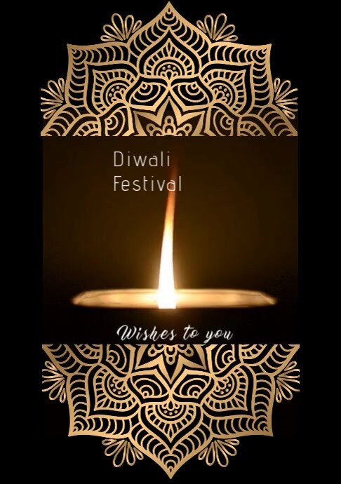 Diwali festival Y A2 template